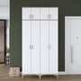 Hanah Home Soporte de Entrada EA161 - 4668 Nogal y Blanco